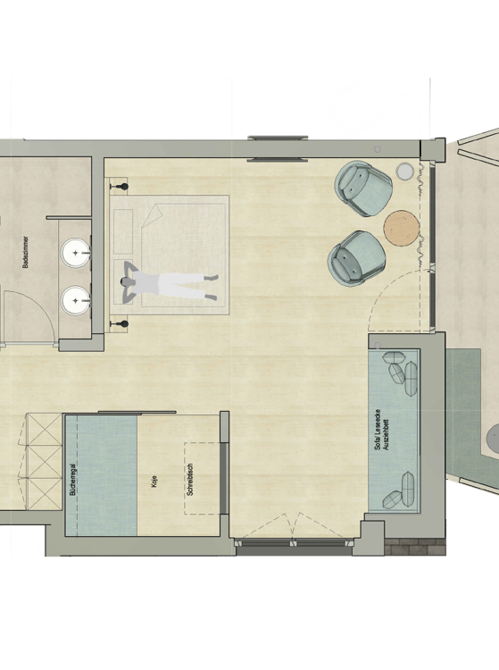 Room plan of the Suite Libera