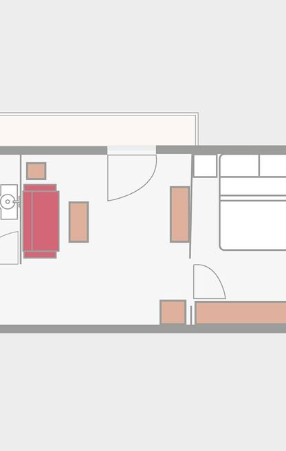 Zimmerskizze der Mutspitz Suite