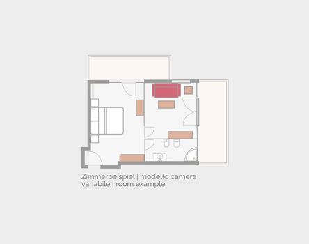 Zimmerskizze der Hirzer Suite