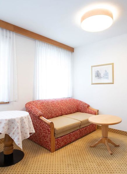 Wohnzimmer der Mutspitz Suite